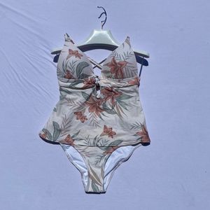 Cupshe Size Medium Floral Tankini Two Piece Swimsuit